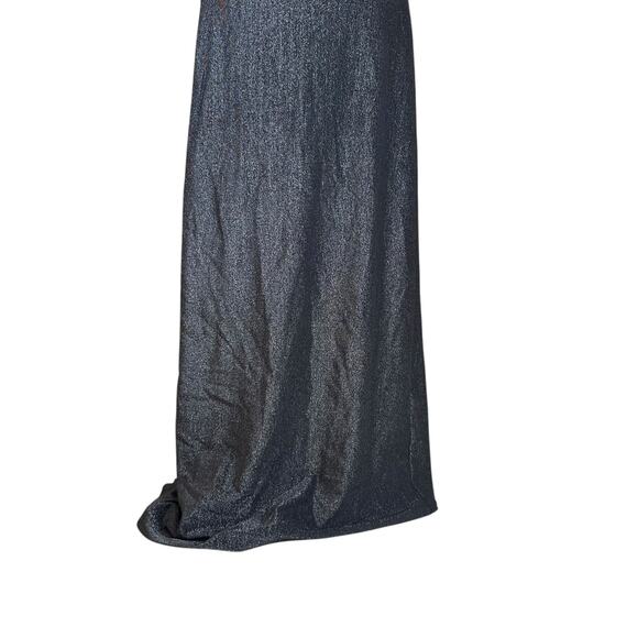 Vintage Sparkling Metallic Cutout Bodycon Dress Womens Sz XS Formal Lace Back - Picture 10 of 15